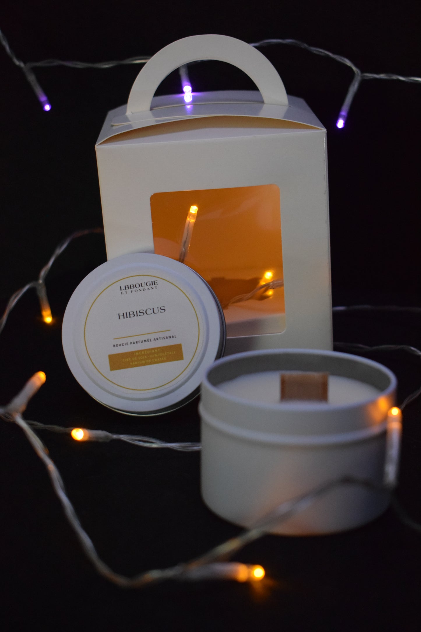 Bougie Parfumée a l'Hibiscus