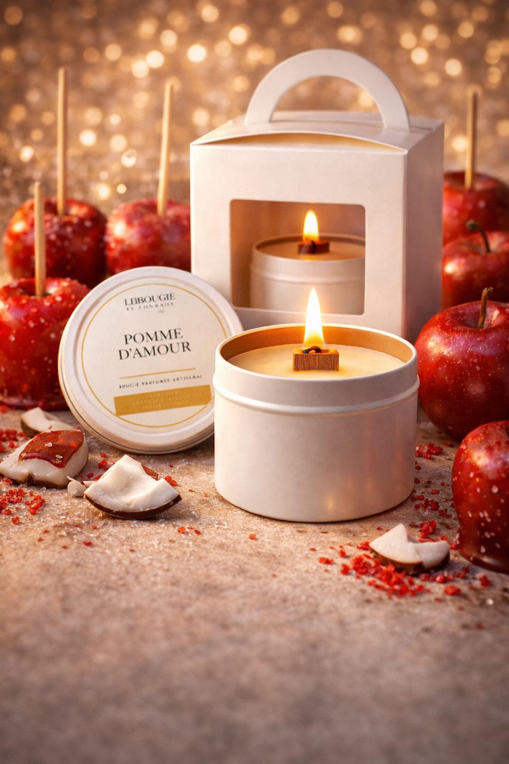 Bougie Parfumée Pomme d'Amour
